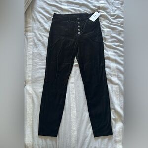 NWT 7 For All Mankind Suede Skinny Pants